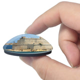 Malta Vittoriosa Fort 3D Fridge Magnet Crystal Glass