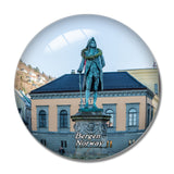 Norway Bergen Statue 3D Fridge Magnet Crystal Glass