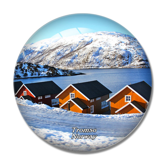 Norway Tromso Fjords 3D Fridge Magnet Crystal Glass