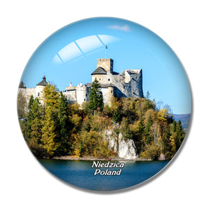 Poland Castle Niedzica 3D Fridge Magnet Crystal Glass