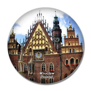 Poland Wroclaw 3D Fridge Magnet Crystal Glass