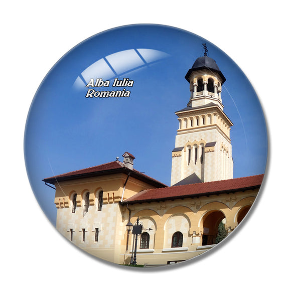 Romania Alba Iulia Castle 3D Fridge Magnet Crystal Glass