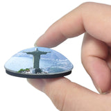 Brazil Jesus Christ's Statue Rio de Janeiro 3D Fridge Magnet Crystal Glass