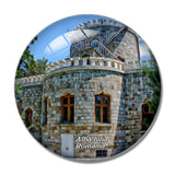 Romania Iulia Hasdeu Castle Alba Iulia 3D Fridge Magnet Crystal Glass