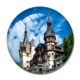 Romania Peles Castel Sinaia 3D Fridge Magnet Crystal Glass