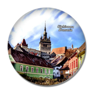 Romania Sighisoara Dracula's Birthplace 3D Fridge Magnet Crystal Glass