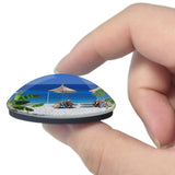 Albania Beach Dhermi 3D Fridge Magnet Crystal Glass