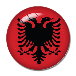 Albania Flags 3D Fridge Magnet Crystal Glass