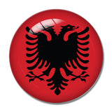 Albania Flags 3D Fridge Magnet Crystal Glass