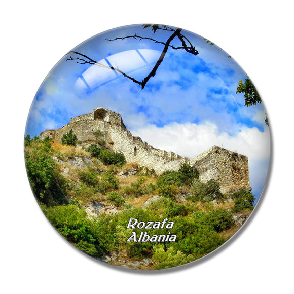 Albania Rozafa Castle 3D Fridge Magnet Crystal Glass