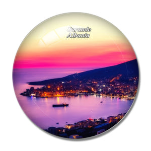 Albania Sarande 3D Fridge Magnet Crystal Glass