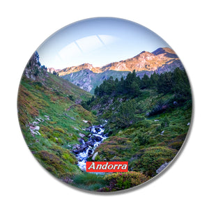 Andorra Moutain 3D Fridge Magnet Crystal Glass