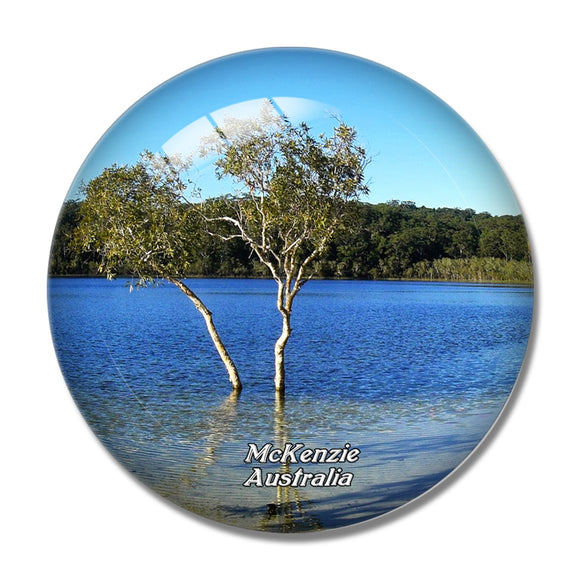 Australia Fraser Island Lake McKenzie 3D Fridge Magnet Crystal Glass