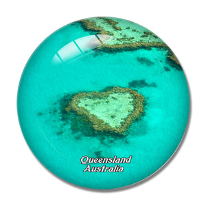 Australia Great Barrier Reef Queensland 3D Fridge Magnet Crystal Glass