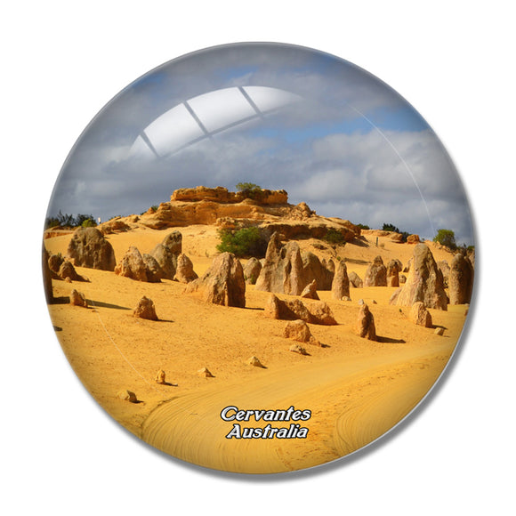 Australia Nambung National Park Cervantes 3D Fridge Magnet Crystal Glass