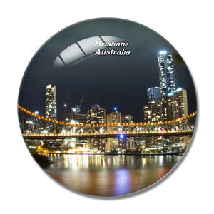 Australia Story Bridge Brisbane 3D Fridge Magnet Crystal Glass