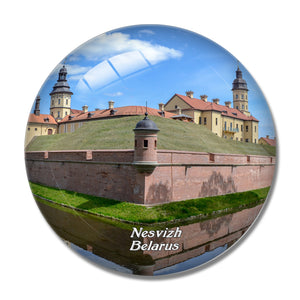 Belarus Nesvizh Castle 3D Fridge Magnet Crystal Glass