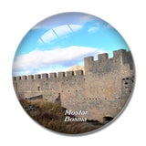 Bosnia Mostar Castle Kosaca 3D Fridge Magnet Crystal Glass