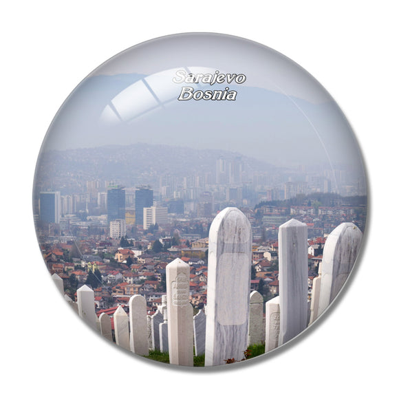 Bosnia Sarajevo Bosnia 3D Fridge Magnet Crystal Glass