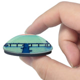 Bulgaria Burgas Sea Bridge 3D Fridge Magnet Crystal Glass