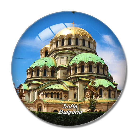 Bulgaria Church Sophia 3D Fridge Magnet Crystal Glass