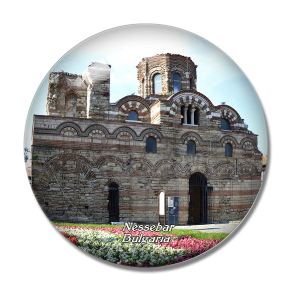 Bulgaria Nessebar Church 3D Fridge Magnet Crystal Glass