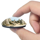 Bulgaria Varna Pobitite The Stone Desert 3D Fridge Magnet Crystal Glass