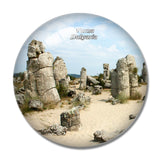 Bulgaria Varna Pobitite The Stone Desert 3D Fridge Magnet Crystal Glass