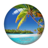 Cook Islands One Foot Island 3D Fridge Magnet Crystal Glass