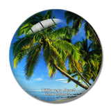 Cook Islands Titikaveka Beach 3D Fridge Magnet Crystal Glass