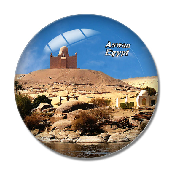 Egypt Aswan Nile 3D Fridge Magnet Crystal Glass