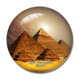 Egypt Giza Pyramids Cheops 3D Fridge Magnet Crystal Glass