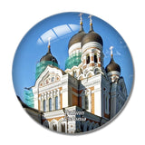 Estonia Tallinn Alexander Nevsky Cathedral 3D Fridge Magnet Crystal Glass