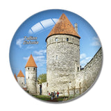 Estonia Tallinn Historic Center  Wall 3D Fridge Magnet Crystal Glass