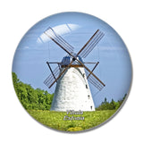 Estonia Vihula Windmill 3D Fridge Magnet Crystal Glass