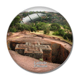 Ethiopia Lalibela Rock Church 3D Fridge Magnet Crystal Glass