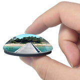 Fiji Malamala Beach 3D Fridge Magnet Crystal Glass