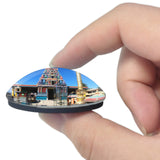 Fiji Sri Siva Subramaniya Temple Nadi 3D Fridge Magnet Crystal Glass