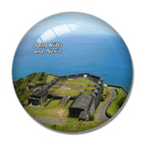 Brimstone Hill Fortress National Park Saint Kitts and Nevis 3D Fridge Magnet Crystal Glass