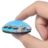 French Polynesia Magic Mountain 3D Fridge Magnet Crystal Glass