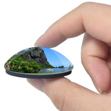 French Polynesia Maupiti 3D Fridge Magnet Crystal Glass