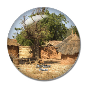 Burkina Faso 3D Fridge Magnet Crystal Glass