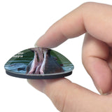 Kenya Hippo 3D Fridge Magnet Crystal Glass