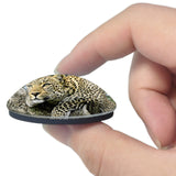 Kenya Leopard Tree 3D Fridge Magnet Crystal Glass