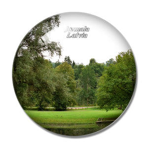 Latvia Dzintari Forest Park Jurmala 3D Fridge Magnet Crystal Glass