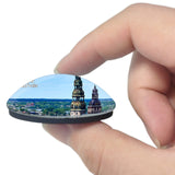 Latvia Riga Old Town 3D Fridge Magnet Crystal Glass