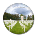 Luxembourg American Cemetery Memorial 3D Fridge Magnet Crystal Glass