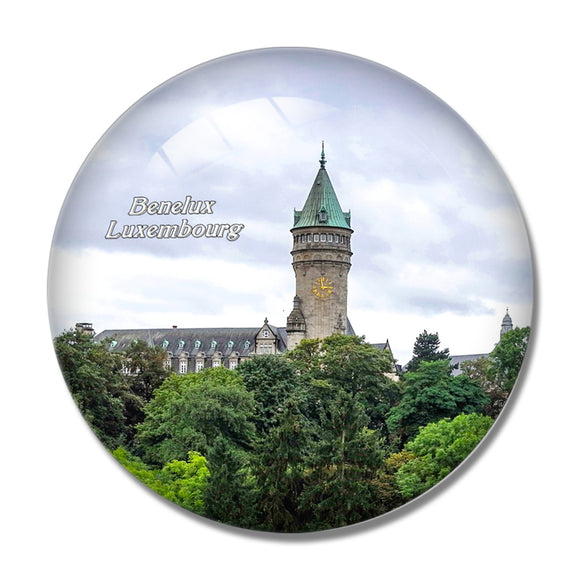 Luxembourg Benelux Castle 3D Fridge Magnet Crystal Glass