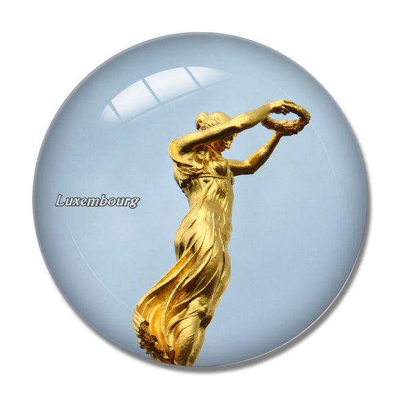 Luxembourg Constitution Square 3D Fridge Magnet Crystal Glass