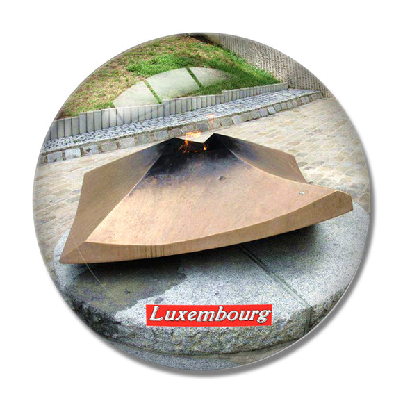 Luxembourg National Monument of Solidarity 3D Fridge Magnet Crystal Glass